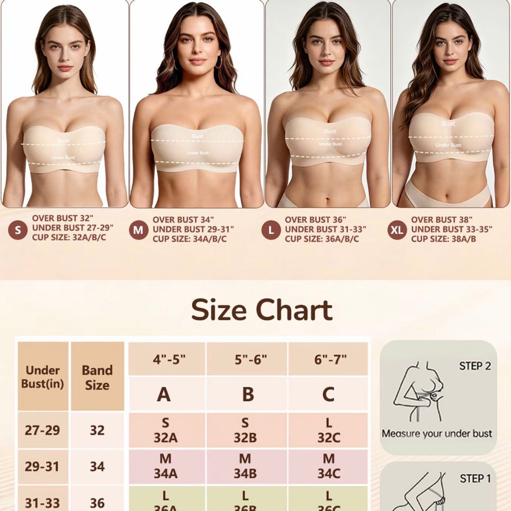 Antislip straploze BH- Gratis waszak bij aankoop van een bh! 🛍️